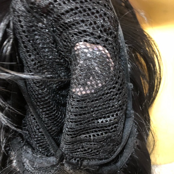 Black wig with bangs - Picture 7 of 8